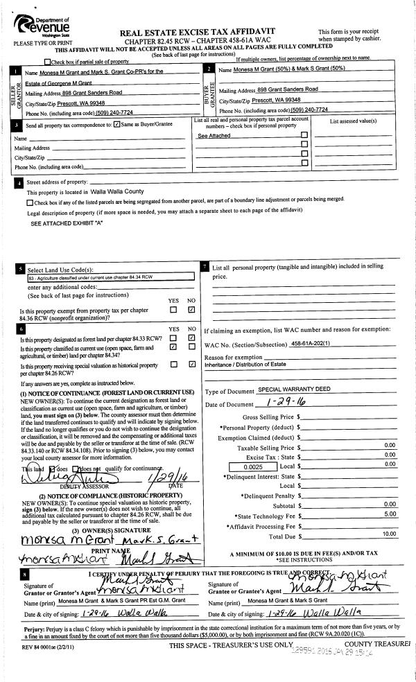 Walla Walla County Property Details 4 JONES DOUGLAS & RENEE